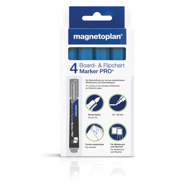 MAGNETOPLAN Marker Comb. Pro+ 1228116 blu chiarro 4 pezzi