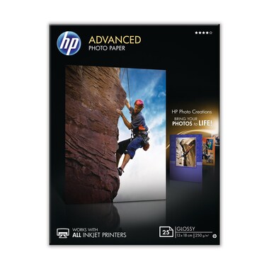HP Advanced Glossy Photo 13x18cm Q8696A InkJet 250g, borderless 25 f.