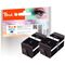 Peach Twin Pack Ink Cartridge black HC compatible with HP No. 907XL, T6M19AE
