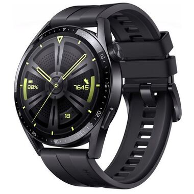 Huawei Watch GT3 Fluorel Strap (46mm, Black)