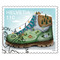 Single Stamp «The popular sport of hiking» Single stamp of CHF 1.10, self-adhesive, cancelled