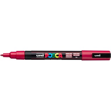 UNI-BALL Posca Marker 0.9-1.3mm PC-3M Dark red dunkelrot