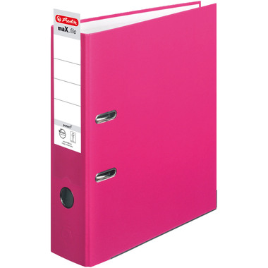 HERLITZ Ordner maX.file A4 8cm 11053683 Pink protect