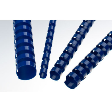 RENZ Plastikbinderücken 6mm A4 17060321 blau, 21 Ringe 100 Stück