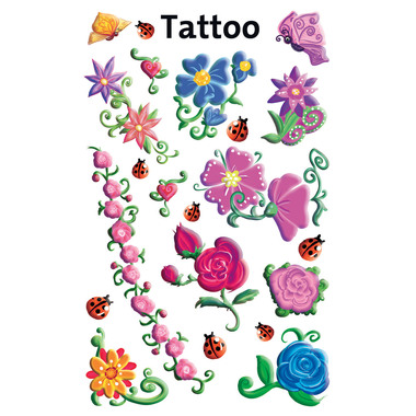 Z-DESIGN Sticker Tattoo 56691 Motivo 3 pezzi