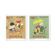 Stamps Series «Pro Juventute – Children assume responsibility» Set (2 stamps, postage value CHF 1.85+0.90), self-adhesive, mint