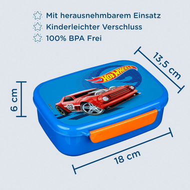 SCOOLI Lunchbox HWES9903 Hot Wheels 13x18x6cm