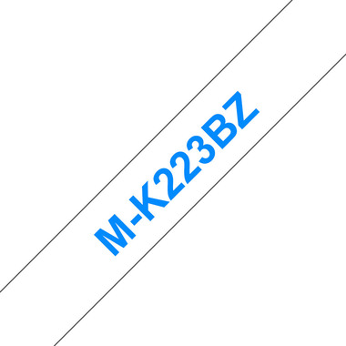 PTOUCH Ruban, non laminé bleu/blanc M-K223 pour PT-65/75/85/110 8m x 9 mm