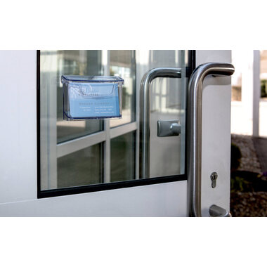 SIGEL Outdoor-Visitenkartenhalter LH326 glasklar,105x76x45mm