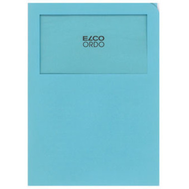 ELCO Dossier d'organ. Ordo A4 29469.31 s. lignes, bleu 100 pièces