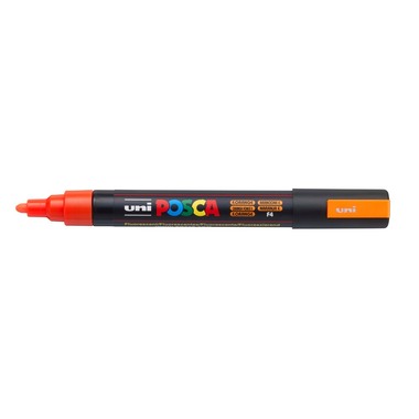 UNI-BALL Posca Marker 1,8-2,5mm PC5M F.ORANG fluo orange, Rundspitze