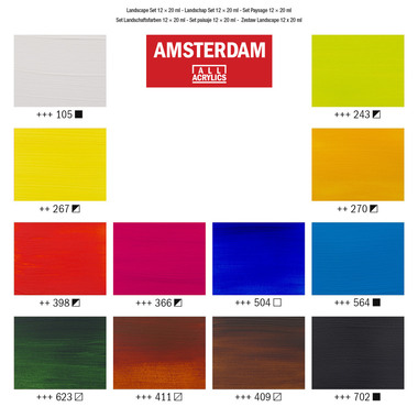 AMSTERDAM Standard Series Acryl Set 17820602 Landscape 12X20ml