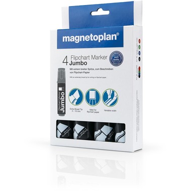 MAGNETOPLAN Flipchart Marker Jumbo 1111505 ass. 4 Stück