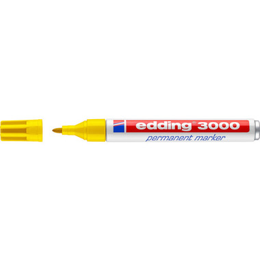 EDDING Permanent Marker 3000 1,5 - 3mm 3000 - 5 yellow