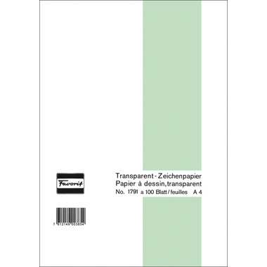 FAVORIT Transparentpapier A4 1791 A 60/65g 100 Blatt