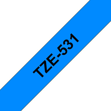 PTOUCH Ruban, laminé noir/bleu TZe-531 PT-1280VP 12 mm