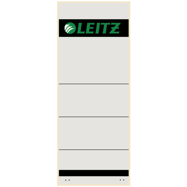 LEITZ Etiquette dors. gris, ligné 1647-00-85 adh. 61x157mm 10 pcs.