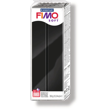 FIMO Modelliermasse soft 8021-9 schwarz 454g