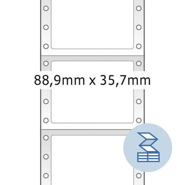 HERMA Étiquettes inform. 88,9x35,7mm 8211 blanc 4000 pcs./1 col.