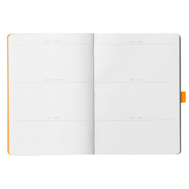 RHODIA Goalbook Notizbuch A5 117585C Softcover gelb 240 S.