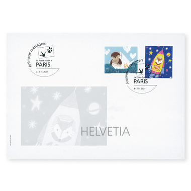 Internationale Briefmarkenausstellungen 2021, Ausstellungsumschläge Ausstellungsumschlag Paris 2021