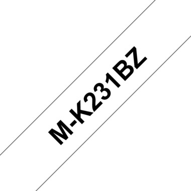 PTOUCH Ruban, non laminé noir/blanc M-K231BZ pour PT-65/75/85/110 12mm/8m