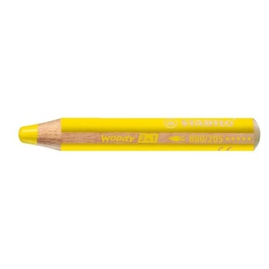 STABILO Crayon couleur Woody 3 in 1 880/205 jaune