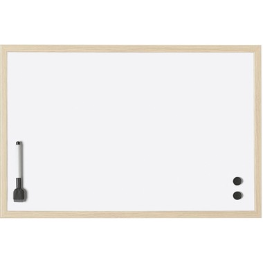 MAGNETOPLAN Whiteboard mit Holzrahmen 121928 Stahl 1000x600mm
