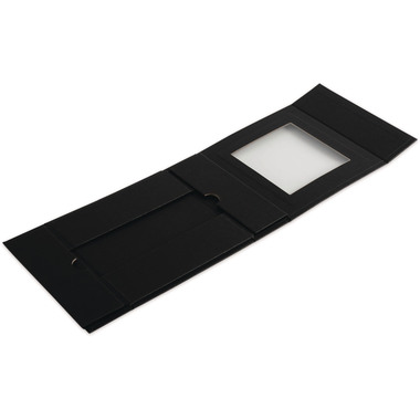 ELCO Box cadeau avec grande fenêtre 82111.11 noir, 15x15x5cm 5 pcs.