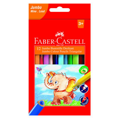 FABER-CASTELL Matita colorata Jumbo 116501 5.4mm, 12x