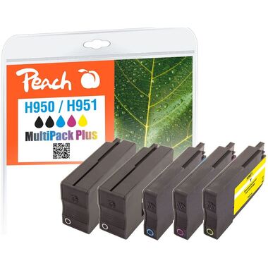 Peach Spar Pack Plus Tintenpatronen kompatibel zu HP No. 950, No. 951