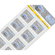 Timbres CHF 0.20 «Hydne bleu d&#039;Azur», Feuille de 10 timbres Feuille Champignons, autocollant, non oblitéré