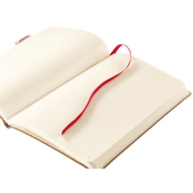 TRANSOTYPE senseBook RED RUBBER A5 75020500 blanko, M, 135 Seiten beige