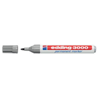 EDDING Permanent Marker 3000 1,5 - 3mm 3000 - 12 grau