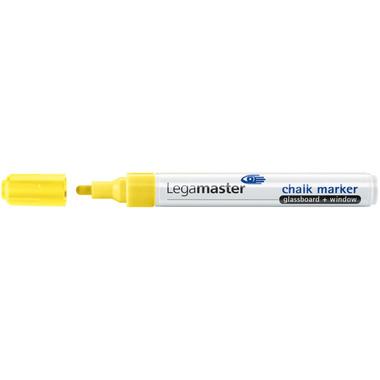 LEGAMASTER Glassboard Marker 7-118105 4 pezzi, giallo