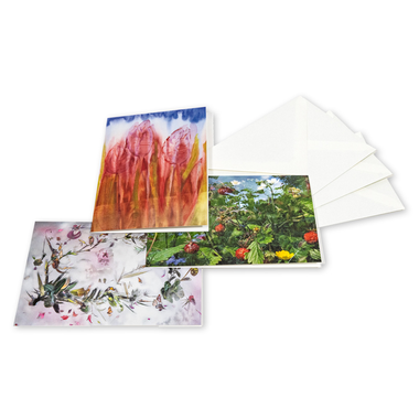 Kartenset «Kunstengagement der Post» 3 Faltkarten mit Couvert