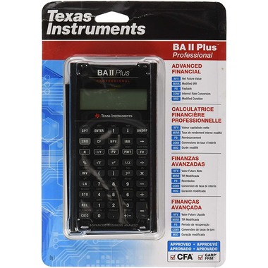 TEXAS INSTRUMENTS Calculator scuola TI-BAII+ plus d/f/i