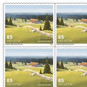Briefmarken CHF 0.85 «Naturpark Jura vaudois», Bogen mit 10 Marken Bogen Schweizer Pärke, selbstklebend, ungestempelt