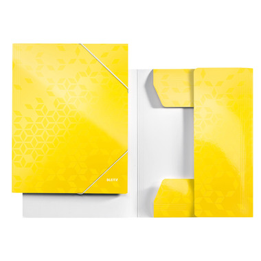 LEITZ Cartellina con elastico WOW A4 3982-00-16 giallo