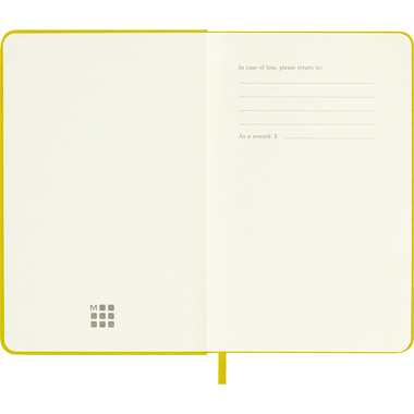 MOLESKINE Carnet Color 9x14cm 56598853032 jaune, ligné, 240 page, HC