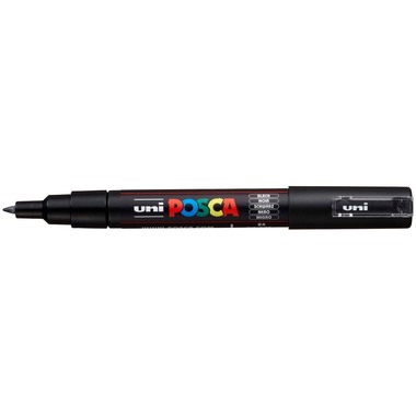 UNI-BALL Posca Marker 7mm PC-1M BLACK nero