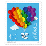 Briefmarke «Ehe für alle» Einzelmarke à CHF 1.10, selbstklebend, ungestempelt