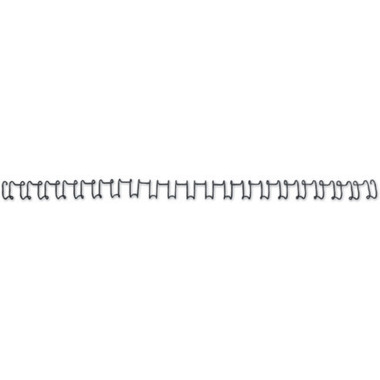 GBC Drahtbinderücken 10mm A4 IB165221 schwarz, 21 Ringe 100 Stück