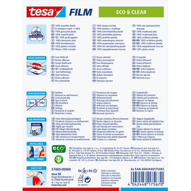 TESA Tesafilm eco&clear 19mmx33m 570690000 Promo