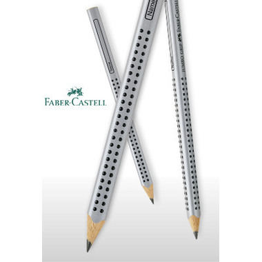 FABER-CASTELL Bleistift GRIP 2001 HB 117200 mit Radierer