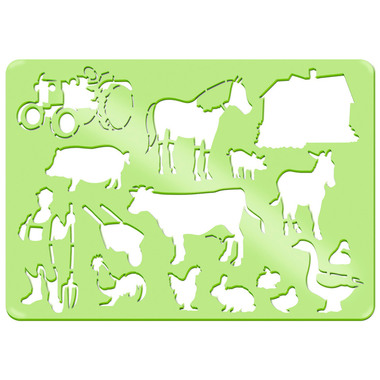 URSUS Sagome Set 3 Animals 44100003 26.8x18.9x0.2cm 6 pezzi