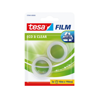 TESA eco&clear adhesive tape, 19mmx10m