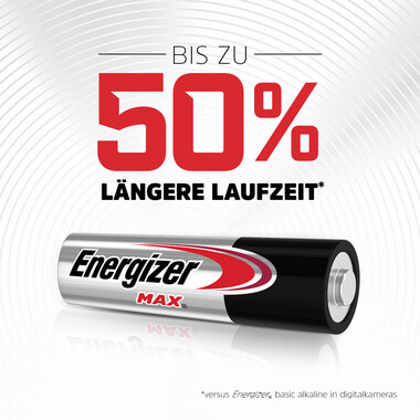 Energizer Batterie Max Mignon (AA), 10 Stk 10-Packung Energizer Max AA-Batterie, Mignon Alkali-Batterien (LR6)