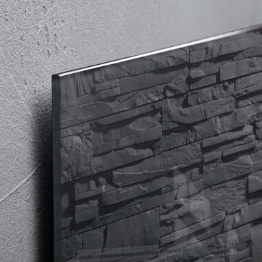 SIGEL Lavagna magnetico vetro GL169 Disegno pietra 480x480x15mm