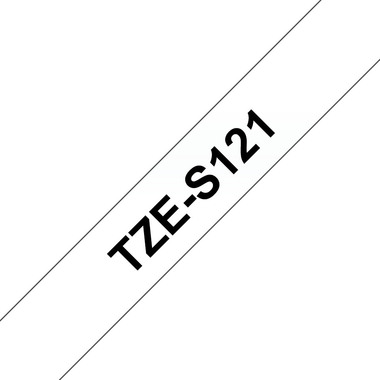 PTOUCH Band, strong/adh. schwarz/klar TZe-S121 PT-300 9 mm